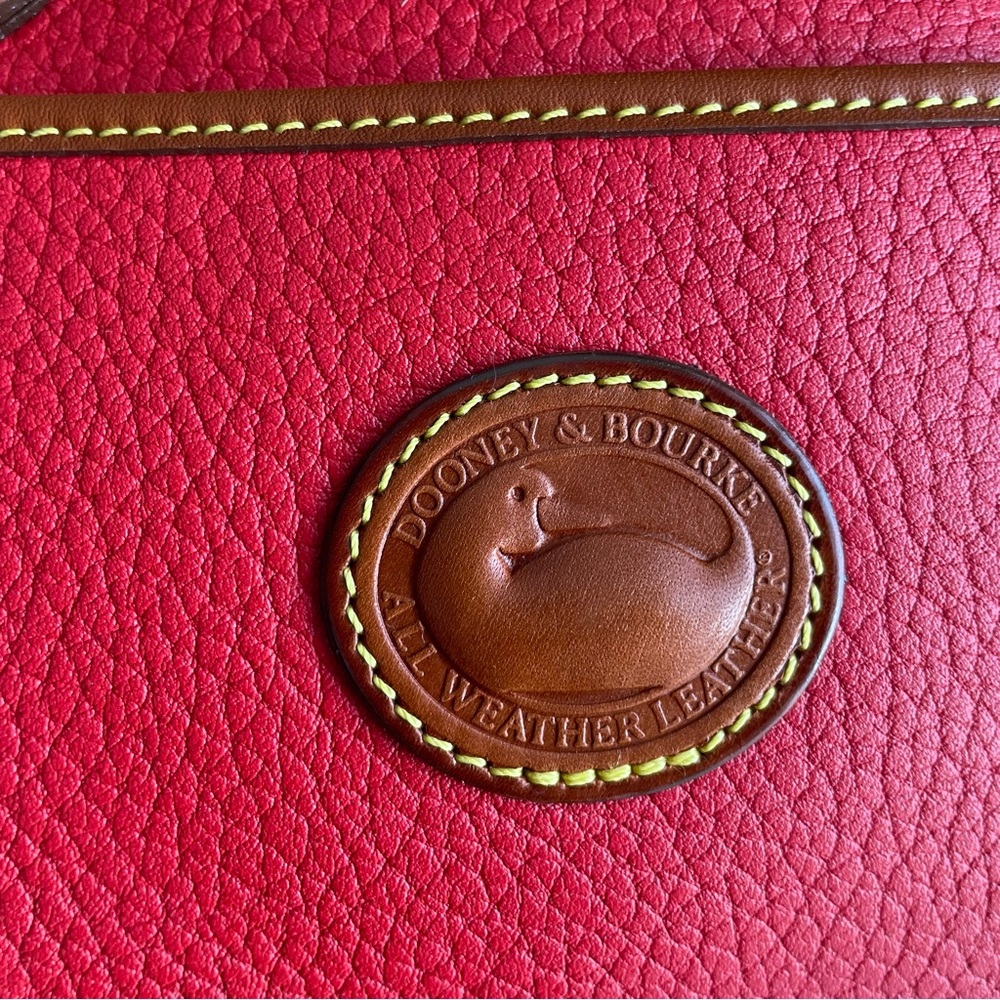 Dooney & Bourke Red Leather Buckle satchel Bag - Picture 6 of 15